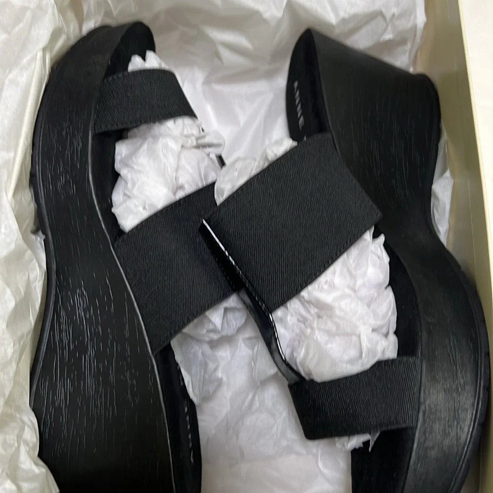 ANNE KLEIN Women's Harmoni Wedge Sandals Size 10